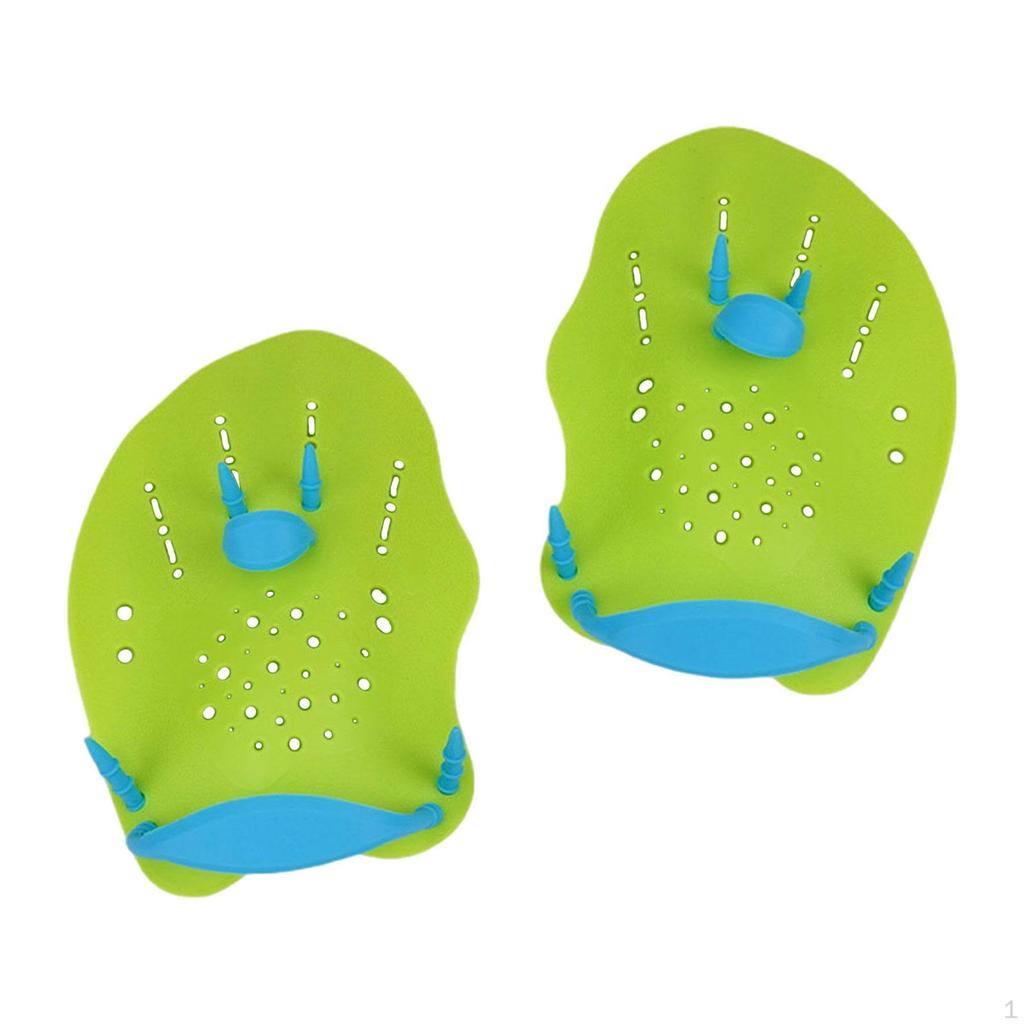 2 Pieces Swimming Hand Paddles Webbed Flippers for Women Men Adults Children pink S