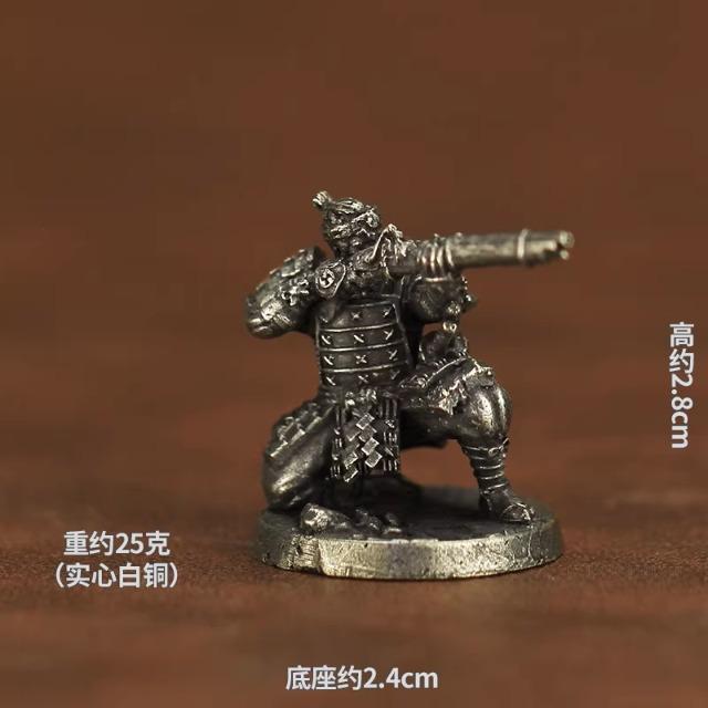 New Metal Chess Piece Samurai Ninja Ancient Soldier Model Toy Desktop Game Gift Display Piece Static Figure Collectible Model