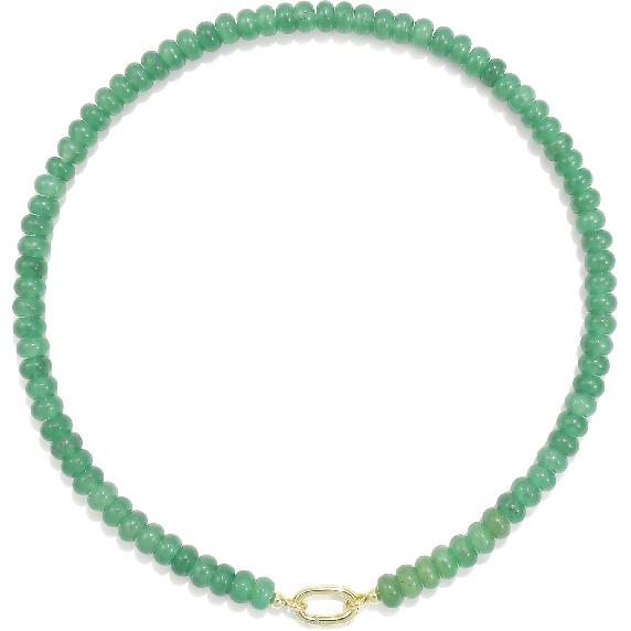 Beaded Gemstone Necklaces for Women Bohemian Colored Choker Natural Stone Bead Summer Beach Handmade Jewelry Necklace