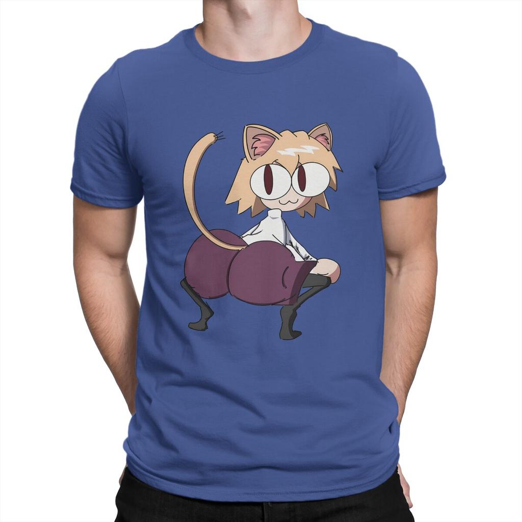Sey Mens T Shirt Neco Arc NECOARC Cat Novelty Tees Short Sleeve Round Neck TShirt 100 Cotton Printed Clothes