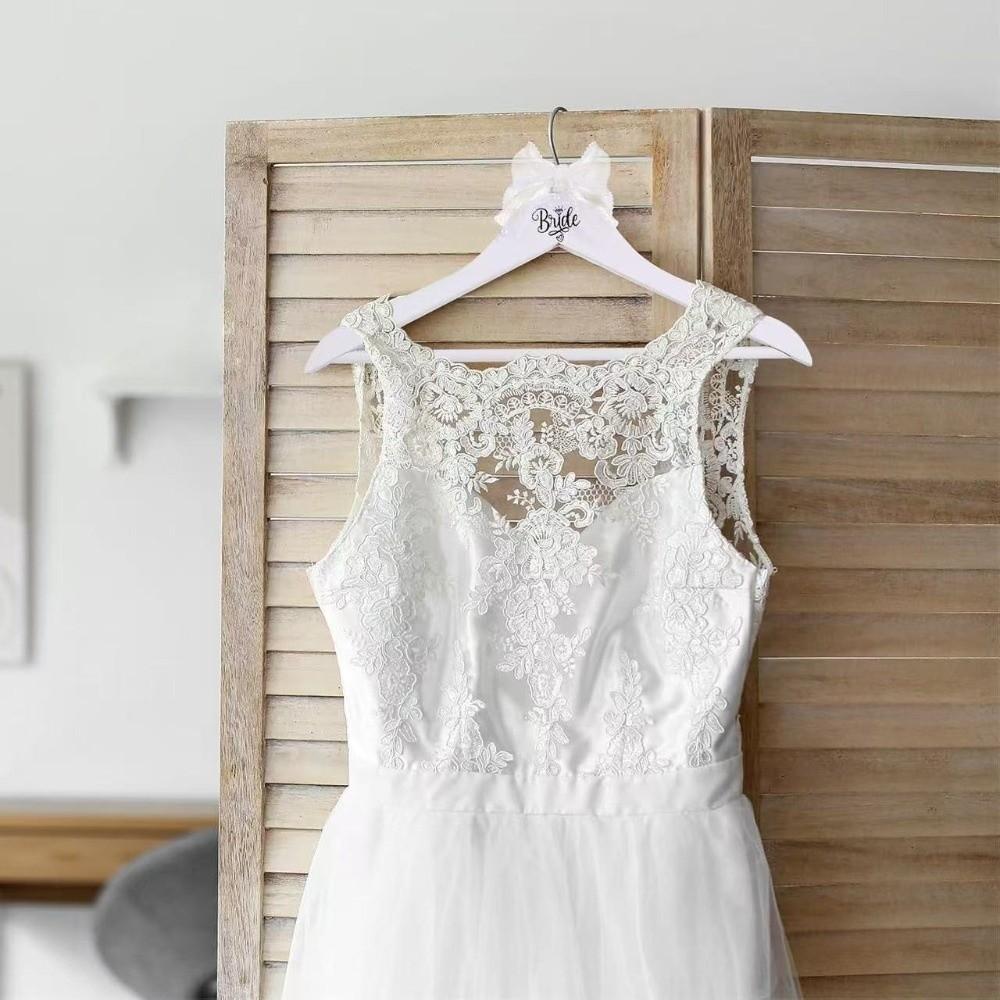 Adorned with Pearls Wooden Hanger Space-Saving Wedding Dress Hanger  Bridal Shower