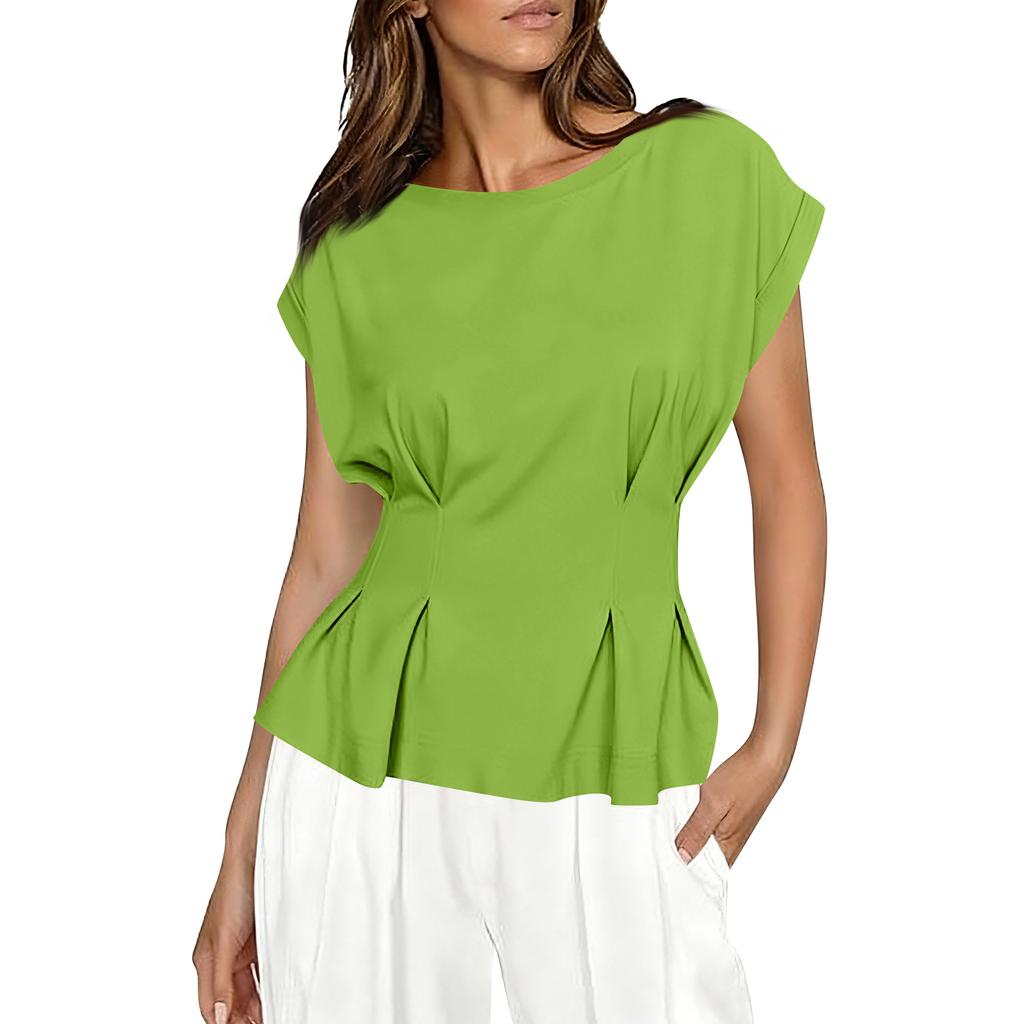 Women's Fashion Casual Short Sleeve Floral Print Top