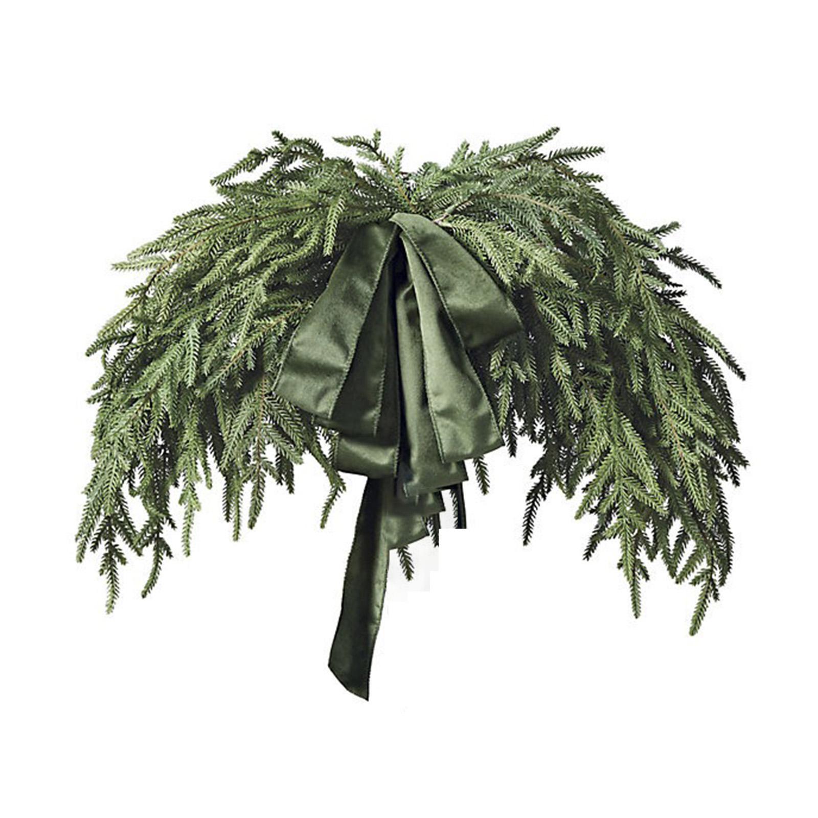 

Artificial Norfolk Decoration With Velvet Bow, Suitable For Mirror Decoration. One Size