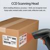 1D Barcode Scanner USB Wired Connection CCD Scanning Head for Paper and Screen Codes Compatible with Windows Android
