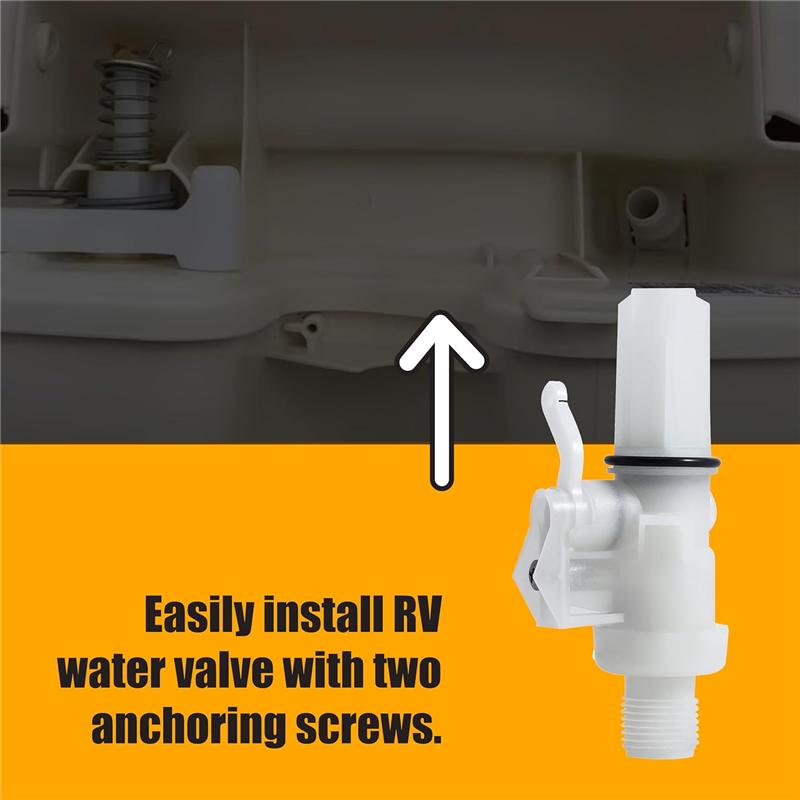 Kit Valvola Acqua WC 1 Set Per Parte Camper 13168 Aggiornato Thetford Aqua Magic IV A Prova di Perdite Alte Prestazioni Ricambi per Camper