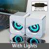 Computer Speakers PC Sound Box HIFI Stereo Audio Microphone USB Wired Caixa De Som With LED Light For Desktop Computers Laptop