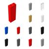 10 stuks 2454 Baksteen 1x2x5 Blokkade Open Noppen of Holle Noppen Verzameling Modulaire GBC Speelgoed Voor Technische MOC Bouwsteen