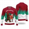 Christmas Cosplay Santa Claus Pet Anime Cartoon Skull Vintage Winter Ugly Sweater 3DPrint Harajuku Pullover Funny Long Sleeves X