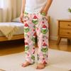 Children's Versatile Christmas  Print Pocket Plush Casual Pants Pajama Pants Home Pants