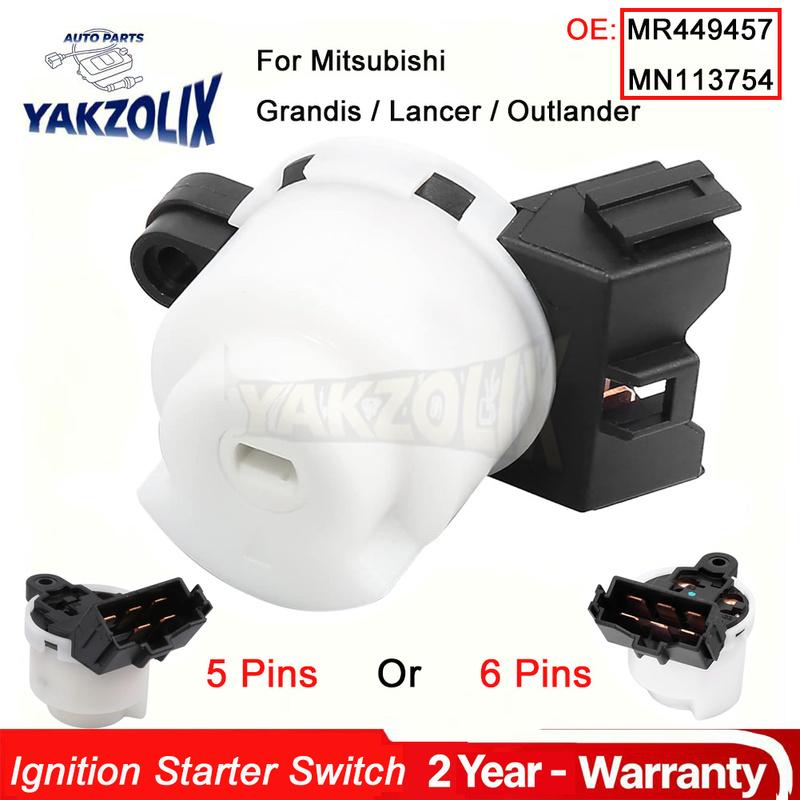 Car Ignition Starter Switch for MITSUBISHI GRANDIS LANCER OUTLANDER 2004 2005 2006 2007 - 2010 MR449457 MN113754 5P or 6P
