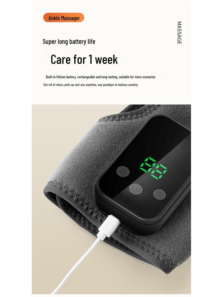 Electric Heated Foot & Ankle Massager with Vibration Therapy