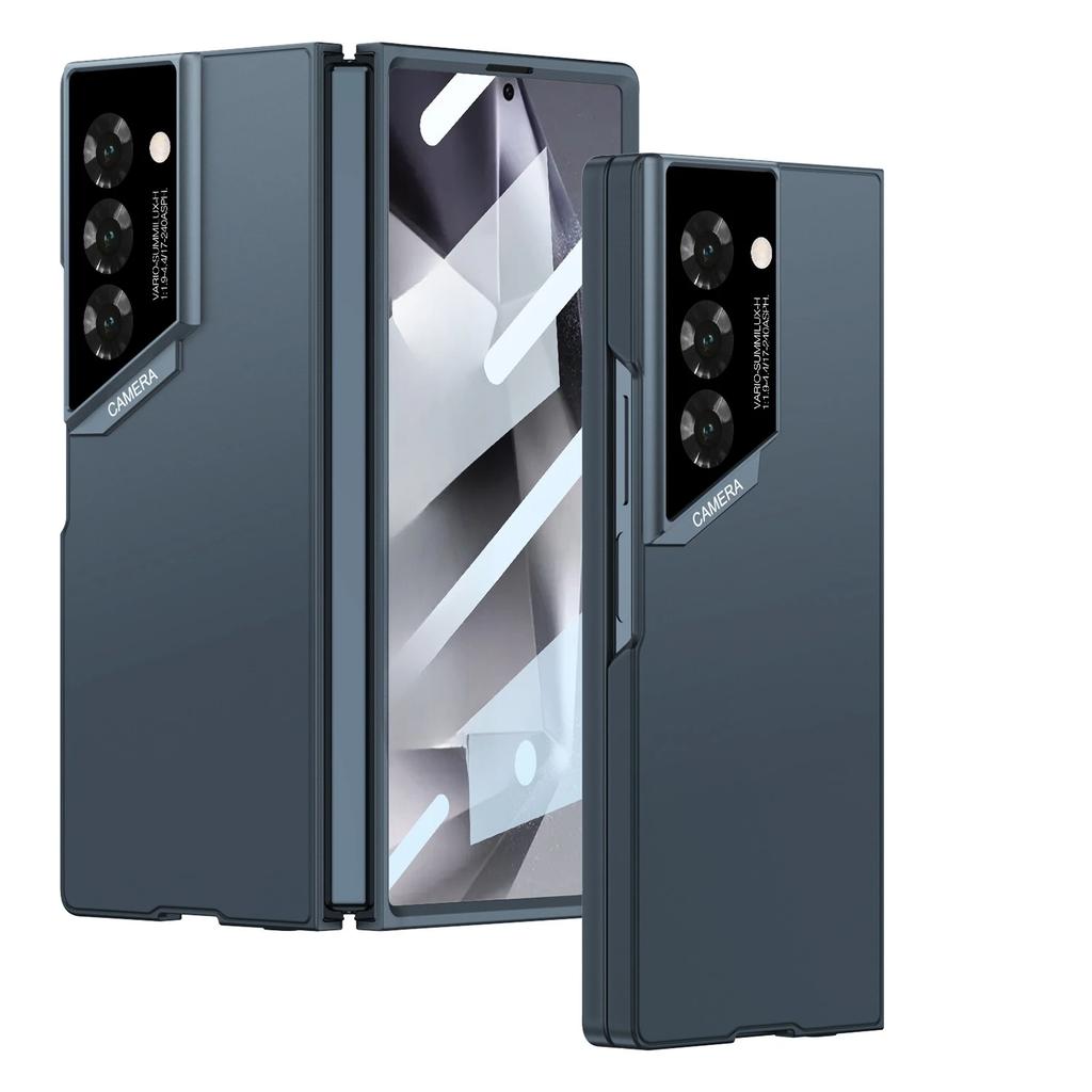 Camera Hole Protection AG Silky Ultra Thin Phone Case with Tempered Glass Film for Samsung Galaxy Z Fold 7 Fold7 Cover