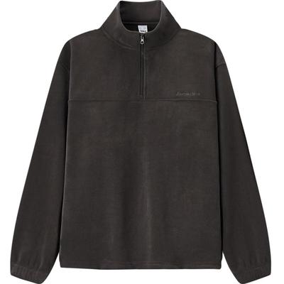 Semir Unisex Fleece Half-Zip Embroidered Stand-Up Collar Sweatshirt