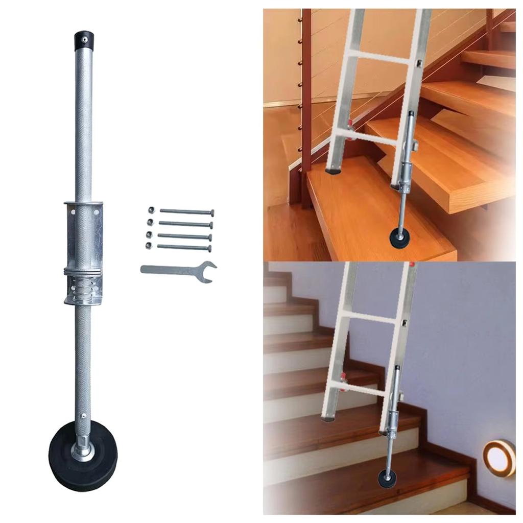 Extendable Ladder Stabilizer Legs Adjustable Noslip Rubber Feet Aluminum Ladder Leveler for Home Ladder Accessories
