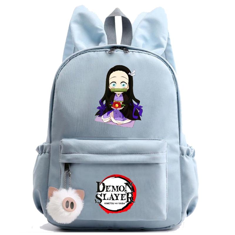 Anime Demon Slayer Backpack Teenager Girl Boy Backpack Schoolbag Back To School Bookbag Men Women Leisure Travel Bag Daily Bag