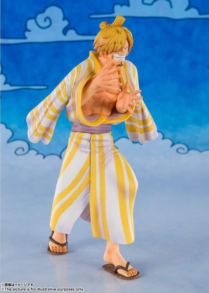 TAMASHII NATIONS Figuarts ZERO ONE PIECE Sanji, figurină vopsită și finisată, aproximativ 140 mm (Sangoro) PVC&ABS