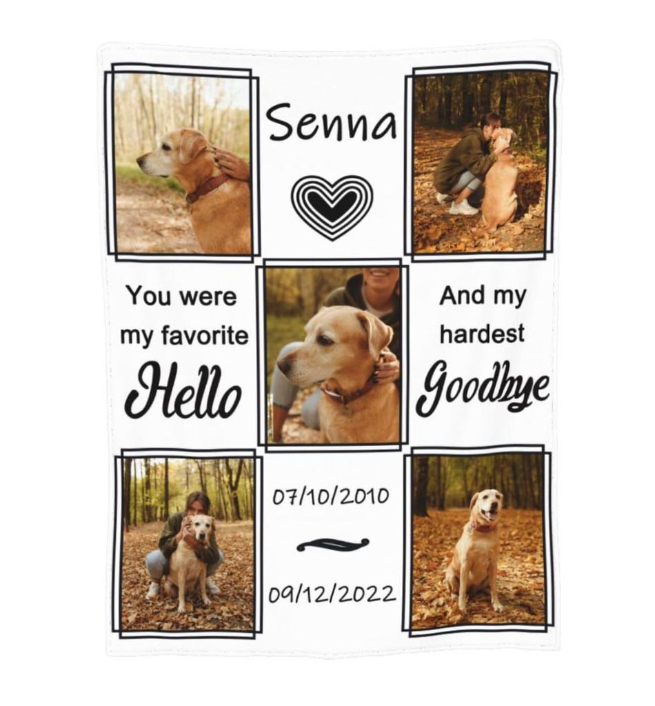 Dog Animal Pattern Blanket Flannel Soft Comfortable Home Blanket Warm Blanket Birthday Holiday Gift