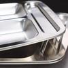 304 Stainless Steel 5-Compartment Divided Lunch Tray