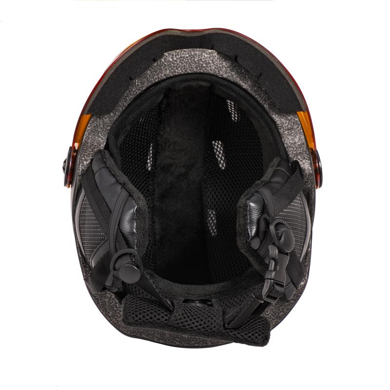 Helmet Ski Snowboarding Helmet With Goggle Set Removable Fleece Liner and Warm Ear Pads Safety Certify Skis Snow Helmet