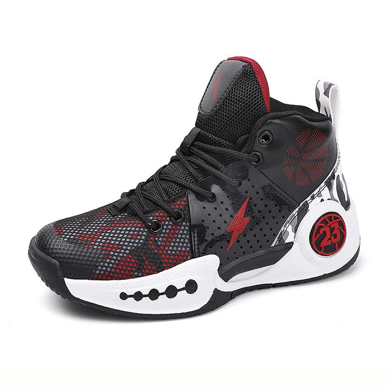 2025 Spring and Autumn Children's Mesh Basketball Shoes Boys' Actual Combat Non-slip and Wear-resistant Running Shoes Middle School Students' Sneakers