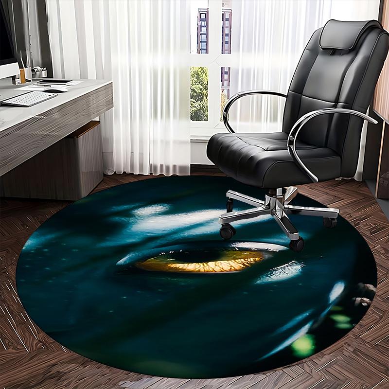 Avatar-Inspired Chair Mat - Round Carpet for Home Decor, Office Use, and Gifts - Perfect for Living Room, Bedroom, and Various Rooms0230b