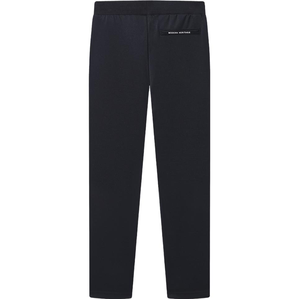 Fila Mid-Rise Straight Leg Solid Color Casual Pants Men Bottoms Black F11M321605FNV,F11M3216052NV