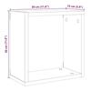 VidaXL Wall Cube Shelves 2 Pcs Old Wood 30x15x30 Cm, Cube-shaped Storage, Cube-shaped Organizer, Shelf 856576