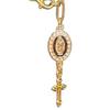 Steering Wheel Rosary Pendant Charm Catholic Rosary Hanging Pendant Virgin Mary Cross Hanging Accessory