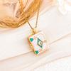 Necklace girl cute wind sweet notebook necklace can open niche versatile high sense light luxury fashion accessories