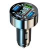 Heart-Shaped Multi-USB Car Charger: 5-Port Fast Charging with Digital Display