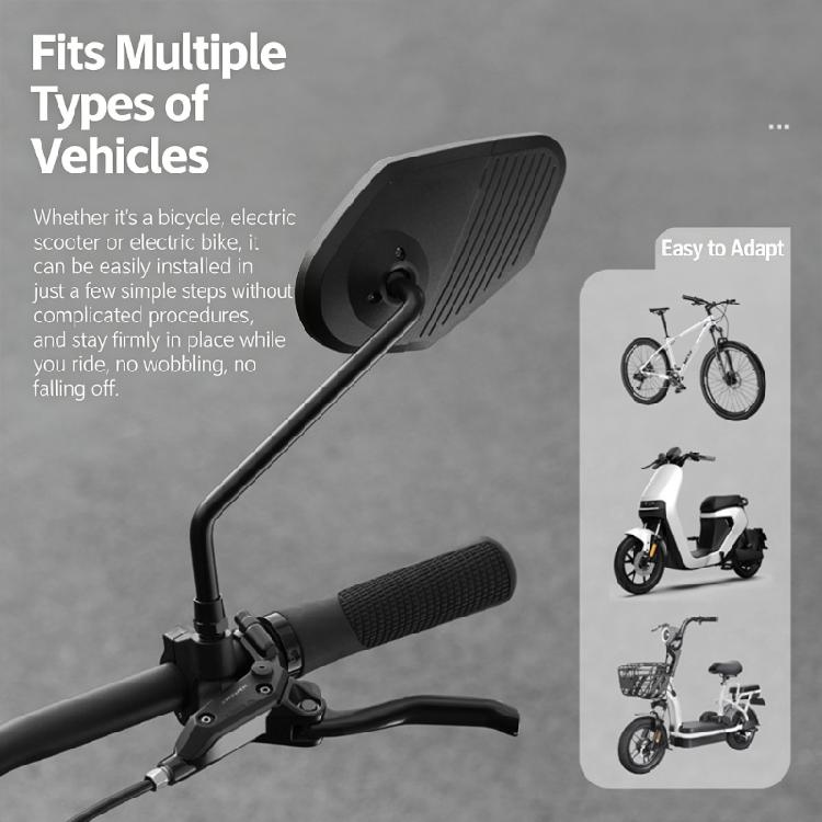 360 Degree Adjustable Rotatable Handlebar Mounted Mirror Handlebar Bicycles Mirror, Bicycles Cycling Rear View Mirror
