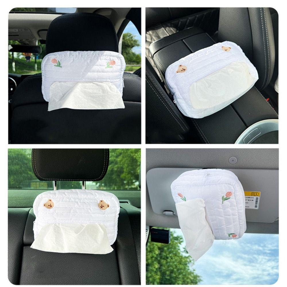 Kawaii Paper Storage Case Universal Car Tissue Holder Gift Car Tissue Box Seat Back
