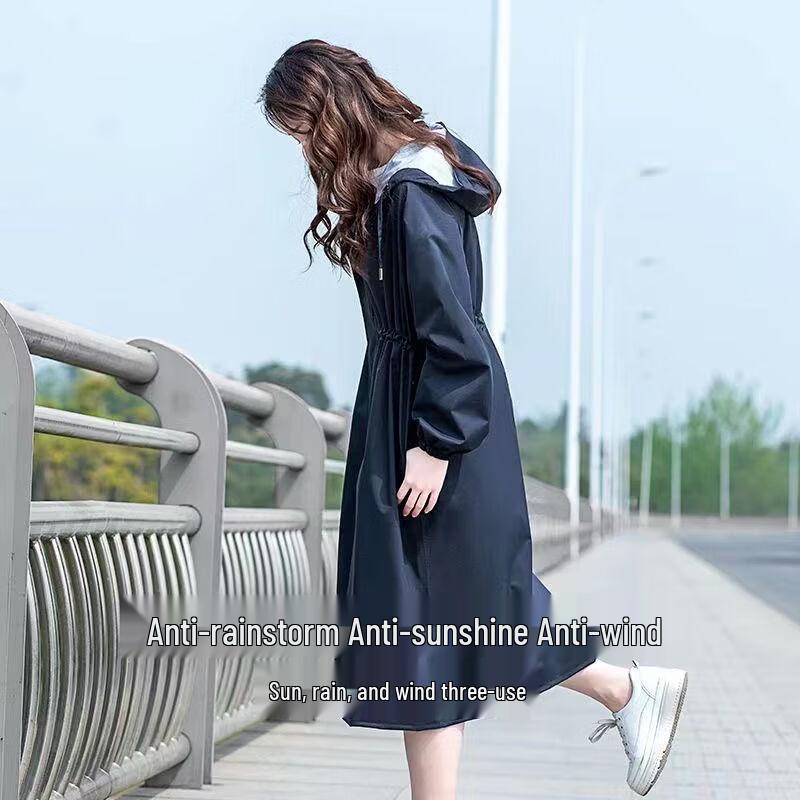 Handon Women's Full Body Raincoat for Electric Vehicles