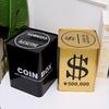Creative Big Piggy Bank Metal Gold Large Money Boxes for Money Adults Children's Saving Period Bank Coin Money Organizer Gift