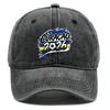 2026 Football Soccer "CURACAO" Flag Printed Baseball Hat , Adjustable Baseball Cap Headwear Non-Stretch Fabric Leisure Solid Color Sun Hat