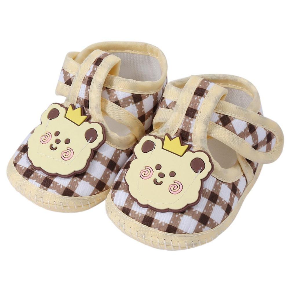 Newborn Shoes Cartoon Bear Cloth Shoes Soft Soled Baby Shoes For 0-1 Years Toddler Shoes