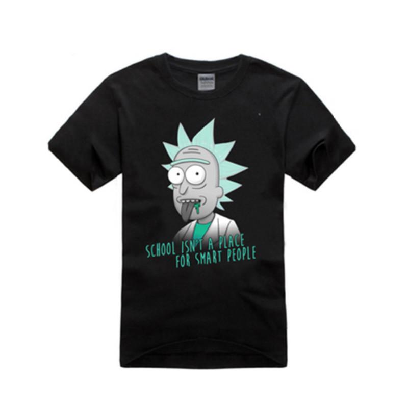 Rick And Morty T Shirt Men Short Sleeve Polyester Breathable Summer Casual Style For Teens