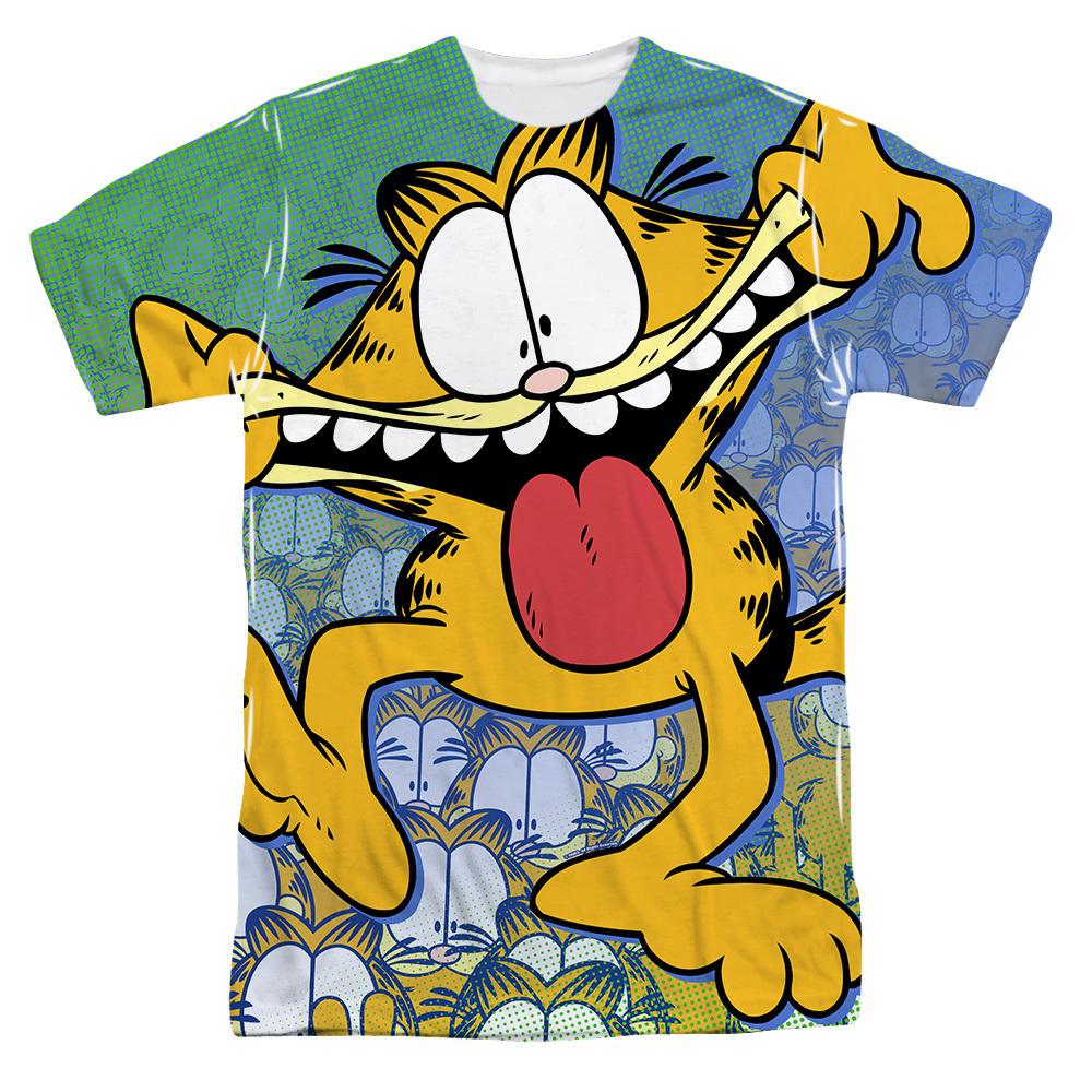 GARFIELD GOOFY FACE Front Print Licensed Adult Men s Graphic Tee Shirt SM-3XL Unisex T-Shirt M