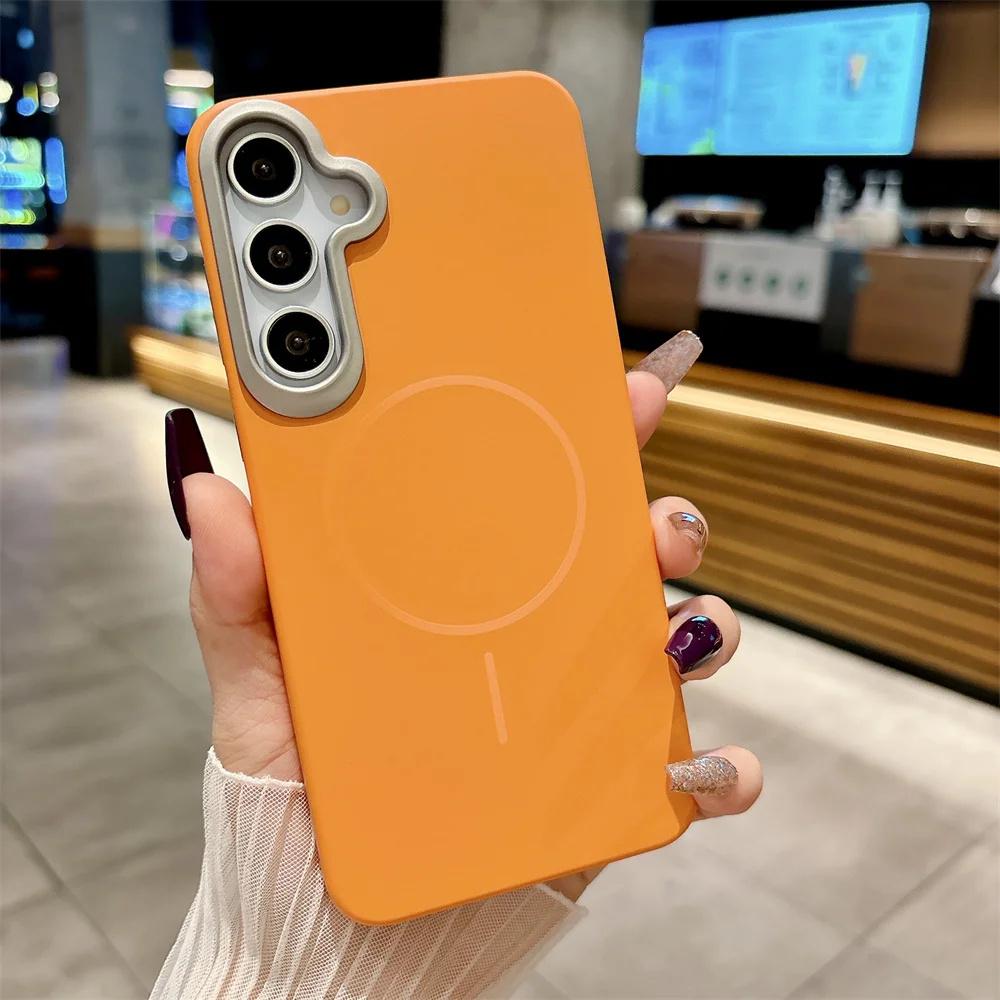 Hard PC Phone Case For Samsung Galaxy A56 A55 A54 A53 A52 A36 A35 A34 A25 A24 A23 A17 A16 A15 A13 Magsafe Wireless Charge Cover