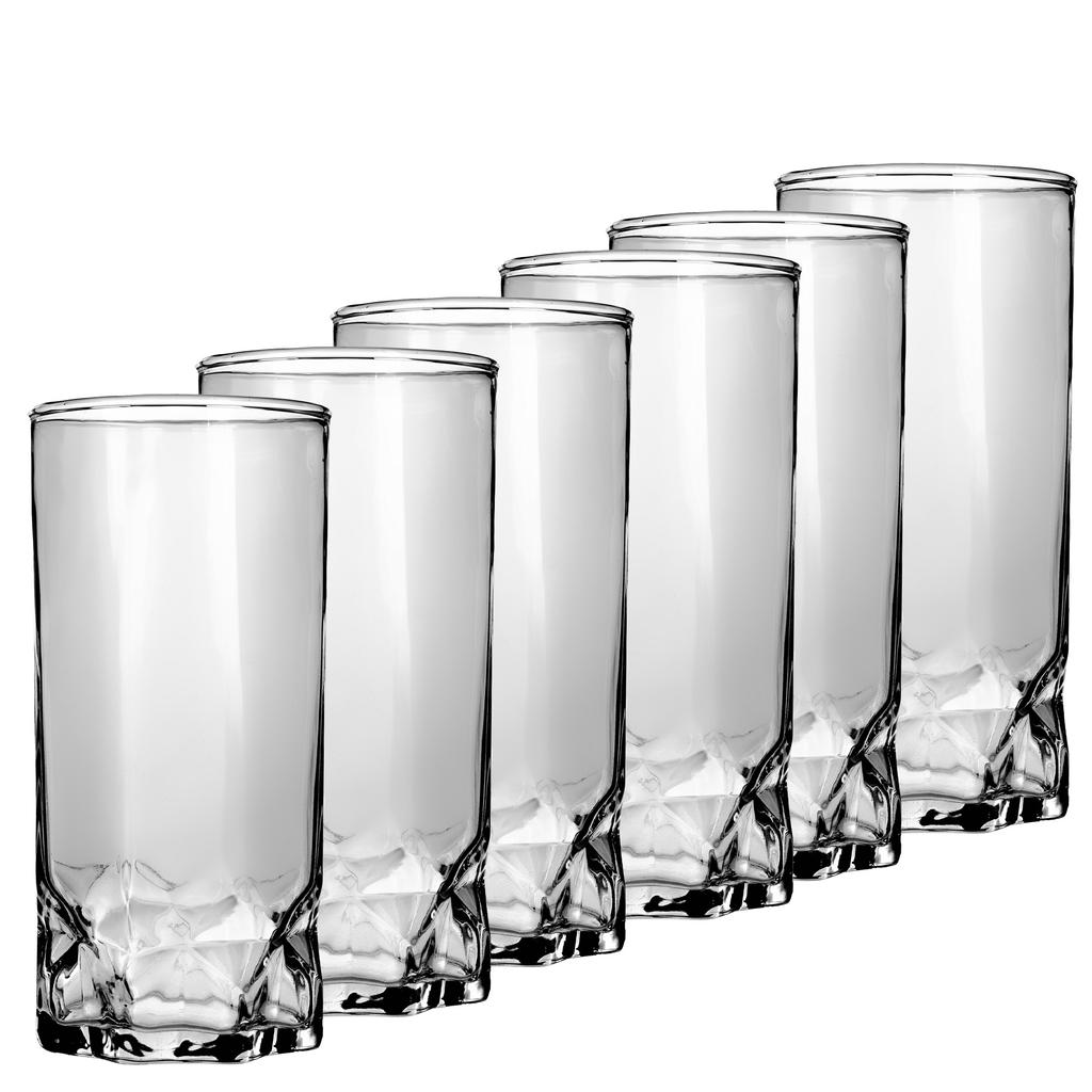 KADAX Szklanki Do Napojów Komplet Drinków Wody 370ml Prezent Wysokie Whisky