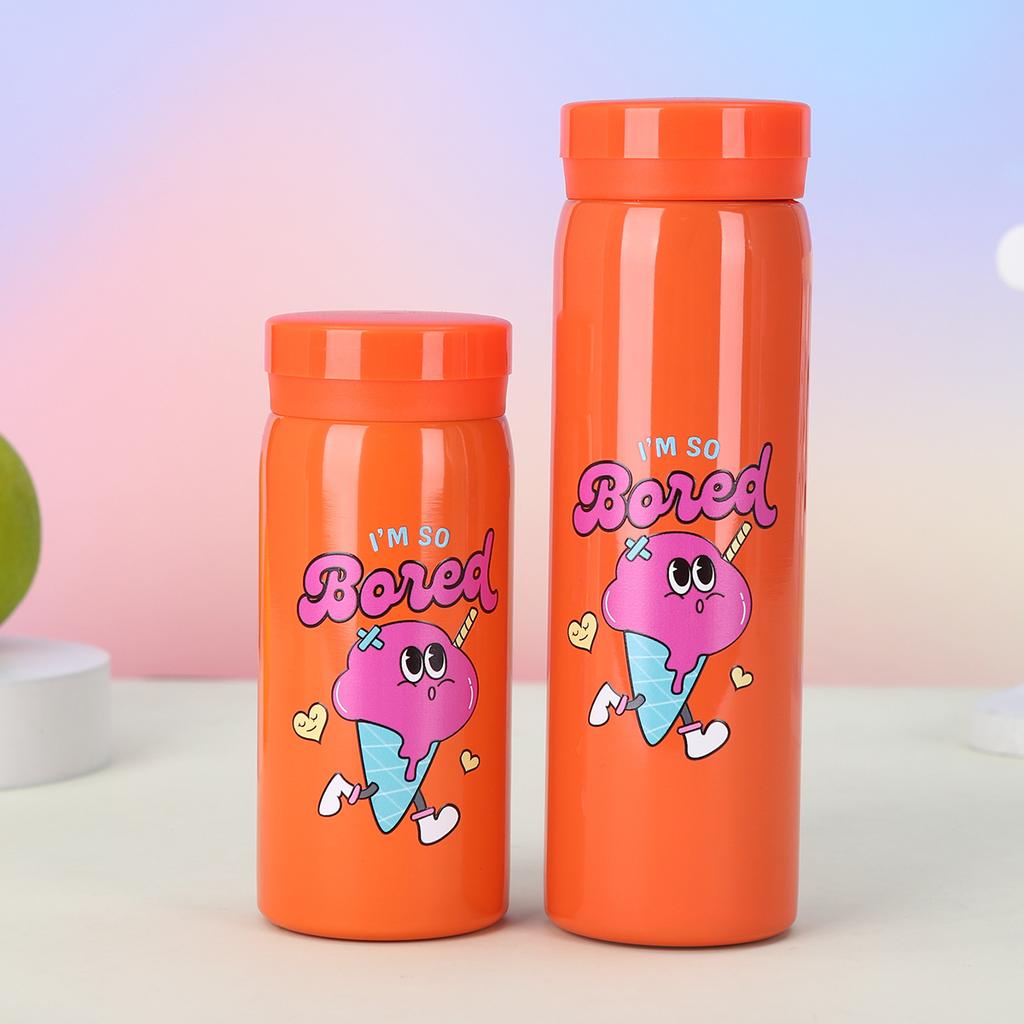 Enkel termoskopp i rustfritt stål Høyt utseendenivå Minilommekopp Bærbar vannkopp med liten kapasitet