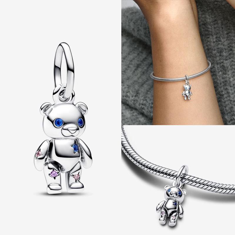 Glow Gold Firefly Charm Green Frog Deer Bead 925 Silver Bracelet DIY Gift 3mm Forest Theme Birthday Present