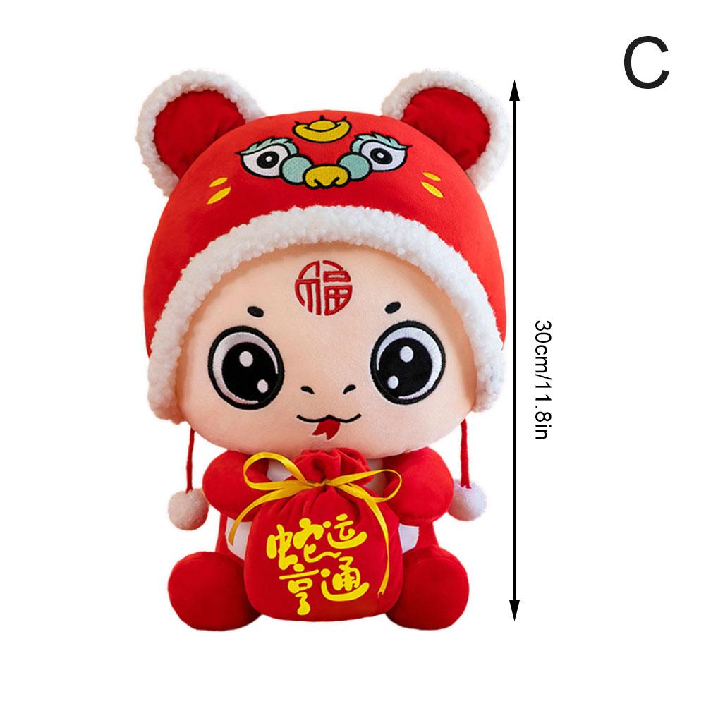 20/25/30/40/50Cm Snake Year Mascot Doll Decoration  Snake Chinese Ornament New Year Gift Plush Toy Festival Diy Accessories