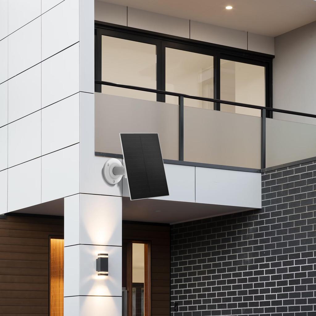 Nicesolar USB Solar 5V Kompaktowy Solarny IP65 do Zabezpieczeń Panel Solarny Zasilany Energią Słoneczną, 8W, Kompatybilny z Zewnętrznym Użytkowaniem, Ładowarka, Wodoodporny, Złącze Type-C, Kamery,