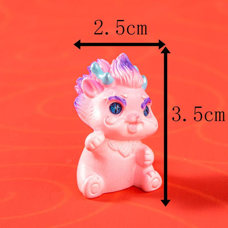 Micro Landscape Decoration Dragon Lovely National Wind Dragon Auspicious Auspicious Animal Doll Car Desktop Crafts