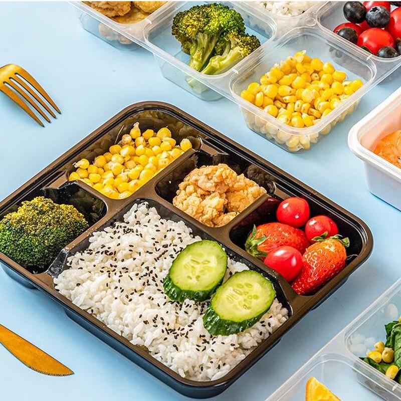 Thickened 5-Compartment Meal Prep & Takeaway Containers with Lids