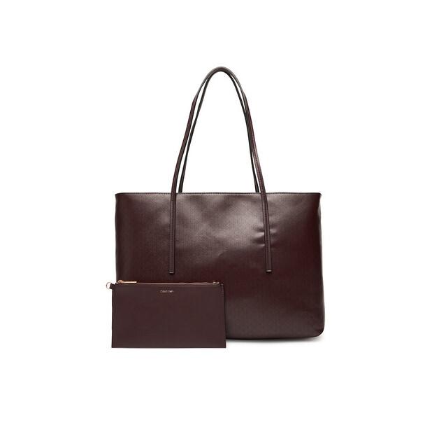 

Сумочка Calvin Klein Emblem Aop Tote W Pouch LV04F3266G бордовый