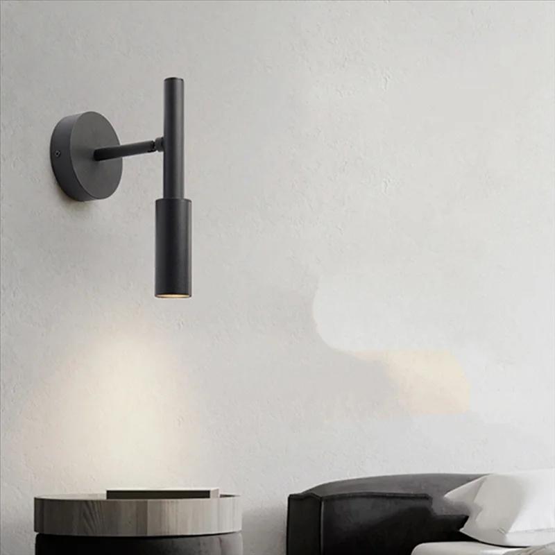 Minimalist Nordic Style Bedroom Background Wall Lamp Bedside Reading Light Study Lighting Design Sense Living Room