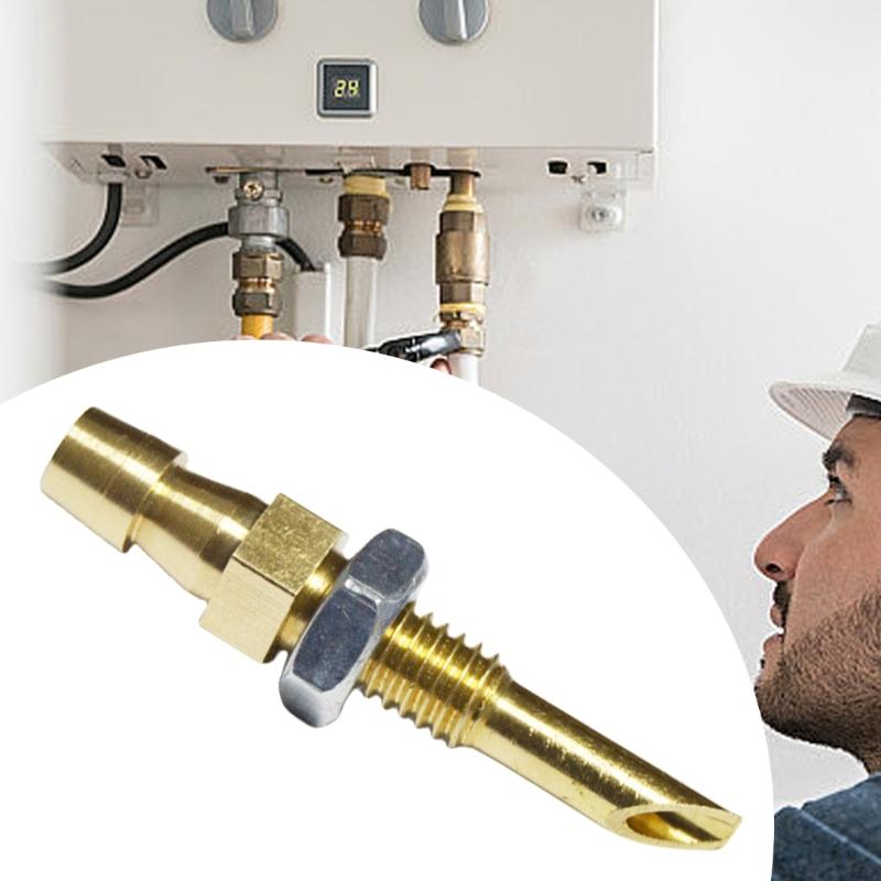 Metal Nozzle Sealing Performances Versatile Metal Nozzle Metal Adapter Simple Installs Suitable for Industrial Heaters