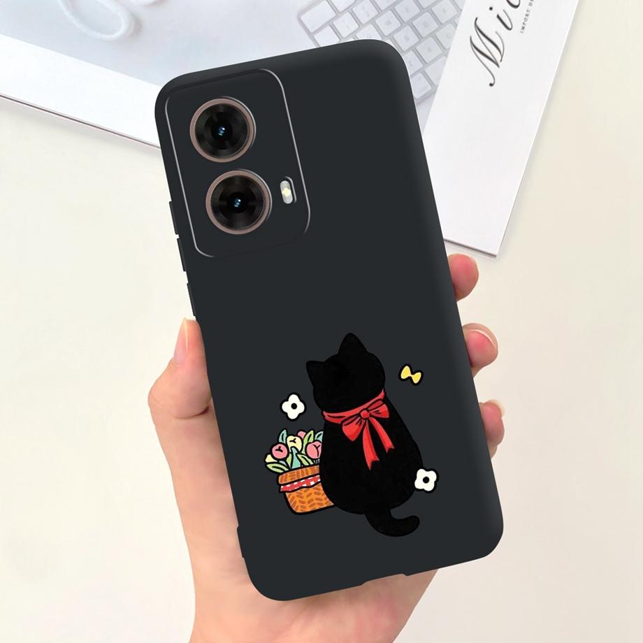 For Motorola Moto G85 Soft TPU Phone Case Silicone Luxury Cute Cat Panda Animals Painted Cover For Motorola G85 MotoG85 Fundas